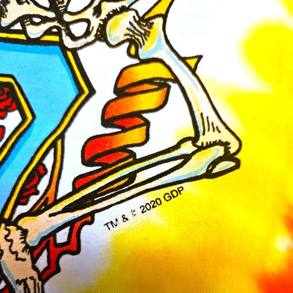 Grateful Dead Summer Tour 1992 Original 2020 Liquid Blue Tie Dye T-Shirt XL NWT - Picture 5 of 5